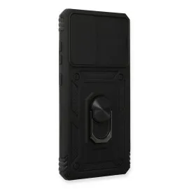 Newface Samsung Galaxy A53 5G Kılıf Pars Lens Yüzüklü Silikon - Siyah