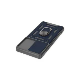 Newface Samsung Galaxy S20 Fe Kılıf Pars Lens Yüzüklü Silikon - Lacivert