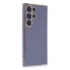 Newface Samsung Galaxy S23 Ultra Kılıf Volet Silikon - Mavi