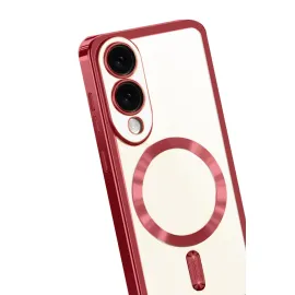 Newface Samsung Galaxy S25 Edge Kross Magneticsafe Kapak - Kırmızı