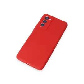 Newface Tecno Camon 18 Kılıf First Silikon - Kırmızı