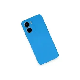 Newface Vivo Y16 Kılıf Nano Içi Kadife Silikon - Mavi