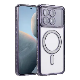 Newface Xiaomi Poco X6 Pro Joke Simli Magneticsafe Kılıf - Derin Mor