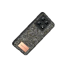 Onegif Xiaomi Mi 14T Pro Bright Simli Kapak - Gümüş