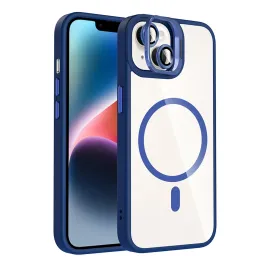 Joko Apple Iphone 15 Plus Remim Lensli Magsafe Standlı Kapak - Lacivert