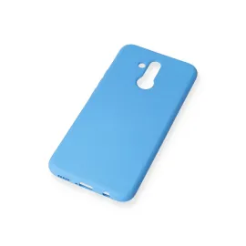 Newface Huawei Mate 20 Lite Kılıf Nano Içi Kadife Silikon - Mavi