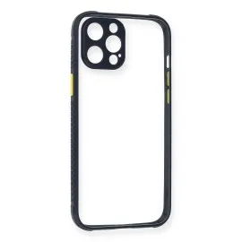 Newface Iphone 12 Pro Kılıf Miami Şeffaf Silikon - Lacivert