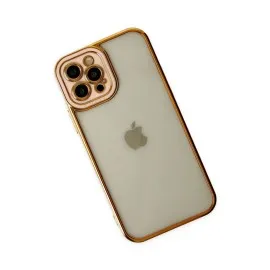 Newface Iphone 12 Pro Max Kılıf Liva Lens Silikon - Rose