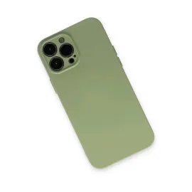 Newface Iphone 13 Pro Kılıf Nano Içi Kadife Silikon - Yeşil