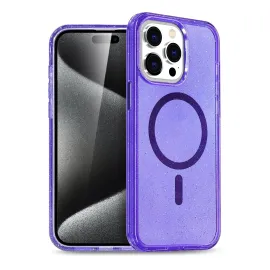 Newface Iphone 14 Pro Kılıf Glow Magsafe Kapak - Mor