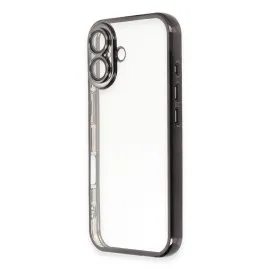 Newface Iphone 16 Plus Kılıf Razer Lensli Silikon - Siyah