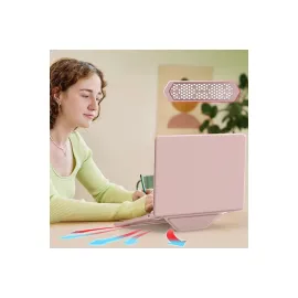 Newface Macbook Air 15 2024 Macbook Deri Kapak - Pembe