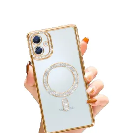 Newface Samsung Galaxy A06 Joke Simli Magneticsafe Kılıf - Gold