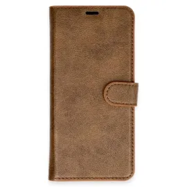 Newface Samsung Galaxy A07 Trend S Plus Kapaklı Kılıf - Taba