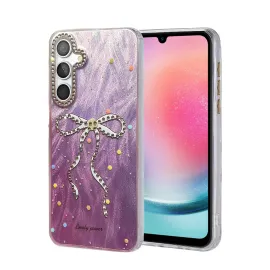 Newface Samsung Galaxy A24 4G Kılıf Blade Aynalı Desenli Kapak - Desen 1