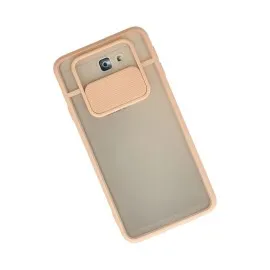 Newface Samsung Galaxy J7 Prime Kılıf Palm Buzlu Kamera Sürgülü Silikon - Pembe