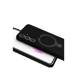 Newface Samsung Galaxy S24 FE Regal Magsafe Standlı Kapak - Siyah