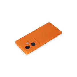 Newface Vivo V29 Lite Kılıf Nano Içi Kadife Silikon - Turuncu