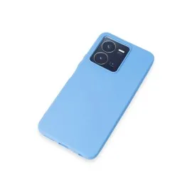 Newface Vivo Y35 Kılıf First Silikon - Mavi