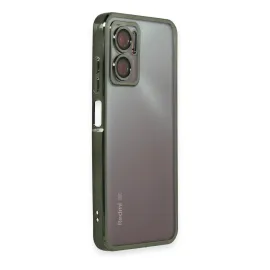 Newface Xiaomi Redmi 10 5G Kılıf Razer Lensli Silikon - Yeşil