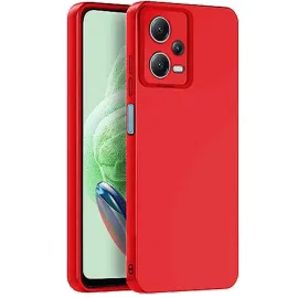Newface Xiaomi Redmi Note 12 Pro 5G Kılıf Nano Içi Kadife Silikon - Kırmızı