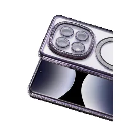 Newface Xiaomi Redmi Note 14 Pro 4G Joke Simli Magneticsafe Kılıf - Derin Mor