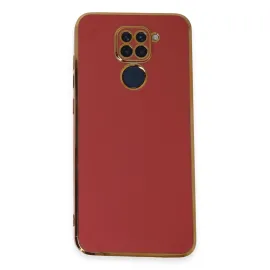 Newface Xiaomi Redmi Note 9 Kılıf Volet Silikon - Kırmızı