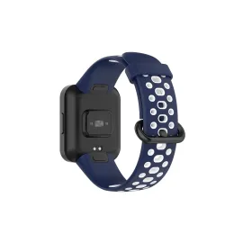 Newface Xiaomi Redmi Watch 2 Spor Delikli Kordon - Lacivert-Beyaz