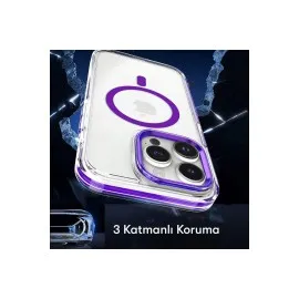 Joko Iphone 15 Pro Max Bella Magsafe Kapak - Derin Mor