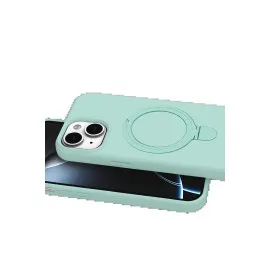 Newface Apple iPhone 15 Regal Magsafe Standlı Kapak - Su Yeşili