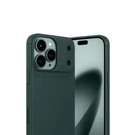 Newface Apple Iphone 17 Pro Max Auto Focus Karbon Kapak - Koyu Yeşil