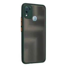 Newface İnfinix Hot 10 Play Kılıf Montreal Silikon Kapak - Yeşil