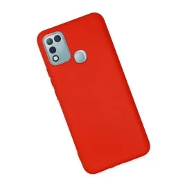 Newface İnfinix Hot 10 Play Kılıf Nano Içi Kadife  Silikon - Kırmızı