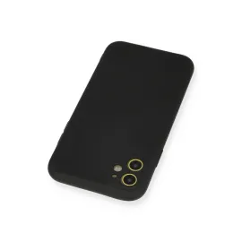 Newface Iphone 11 Kılıf Nano Içi Kadife Silikon - Siyah