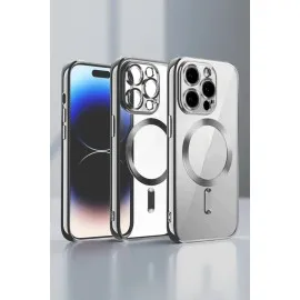 Newface iPhone 13 Pro Max Kılıf Kross Magneticsafe Kapak - Gold