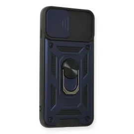 Newface Iphone 7 Plus Kılıf Pars Lens Yüzüklü Silikon - Lacivert