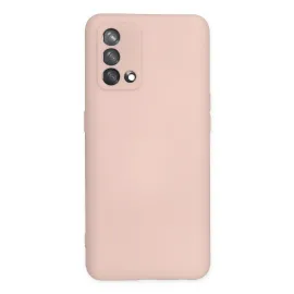 Newface Oppo A74 4G Kılıf Nano Içi Kadife Silikon - Pudra