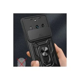 Newface Realme 11 Pro Kılıf Pars Lens Yüzüklü Silikon - Lacivert