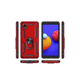 Newface Samsung Galaxy A01 Core Kılıf Sofya Yüzüklü Silikon Kapak - Gold