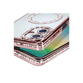 Newface Samsung Galaxy A06 Joke Simli Magneticsafe Kılıf - Pembe