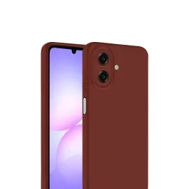 Newface Samsung Galaxy A07 First Silikon - Bordo