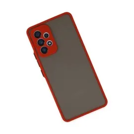Newface Samsung Galaxy A23 4G Kılıf Montreal Silikon Kapak - Kırmızı