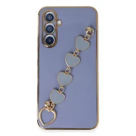 Newface Samsung Galaxy A54 5G Kılıf Esila Silikon - Gri