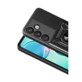 Newface Samsung Galaxy S26 Plus Pars Lens Yüzüklü Silikon - Siyah