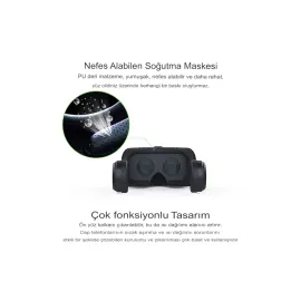 Newface Shinecon SC-G04EA 3D Sanal Gerçeklik Gözlüğü - Siyah
