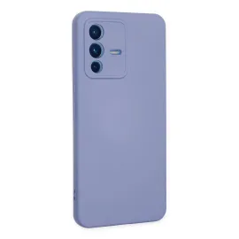 Newface Vivo V23 5G Kılıf Nano Içi Kadife Silikon - Lila
