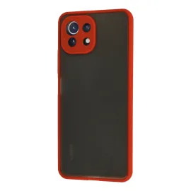 Newface Xiaomi Mi 11 Lite Kılıf Montreal Silikon Kapak - Kırmızı