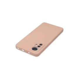 Newface Xiaomi Mi 12 Lite Kılıf Nano Içi Kadife Silikon - Pudra