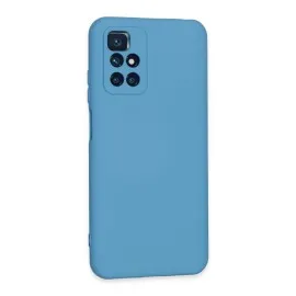 Newface Xiaomi Redmi 10 2022 Kılıf Nano içi Kadife Silikon - Mavi