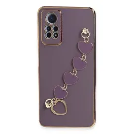 Newface Xiaomi Redmi Note 12 Pro 4G Kılıf Esila Silikon - Mor